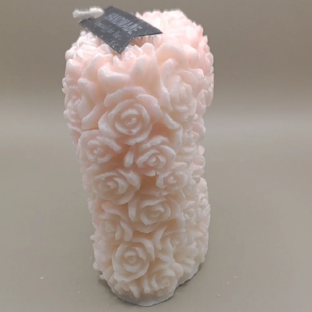 BaRich Candle For Life 💕 Handmade , Pink 🌹 Candle - Picture 3 of 4